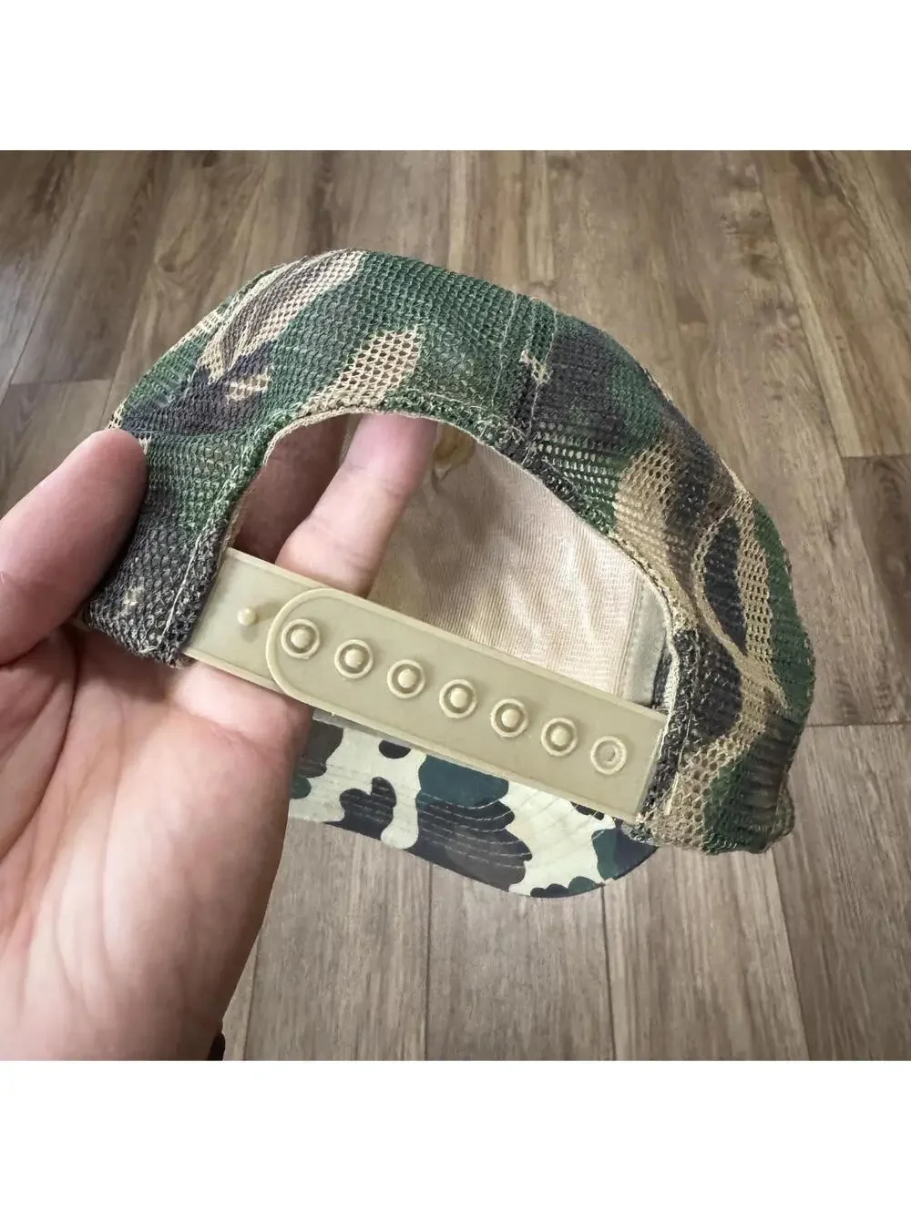 Vtg 90s Best Little Hose House Texas Specialties Company Funny Camo Snapback Hat
